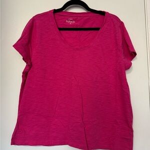 J. Crew Fuchsia Short Sleeve Tee